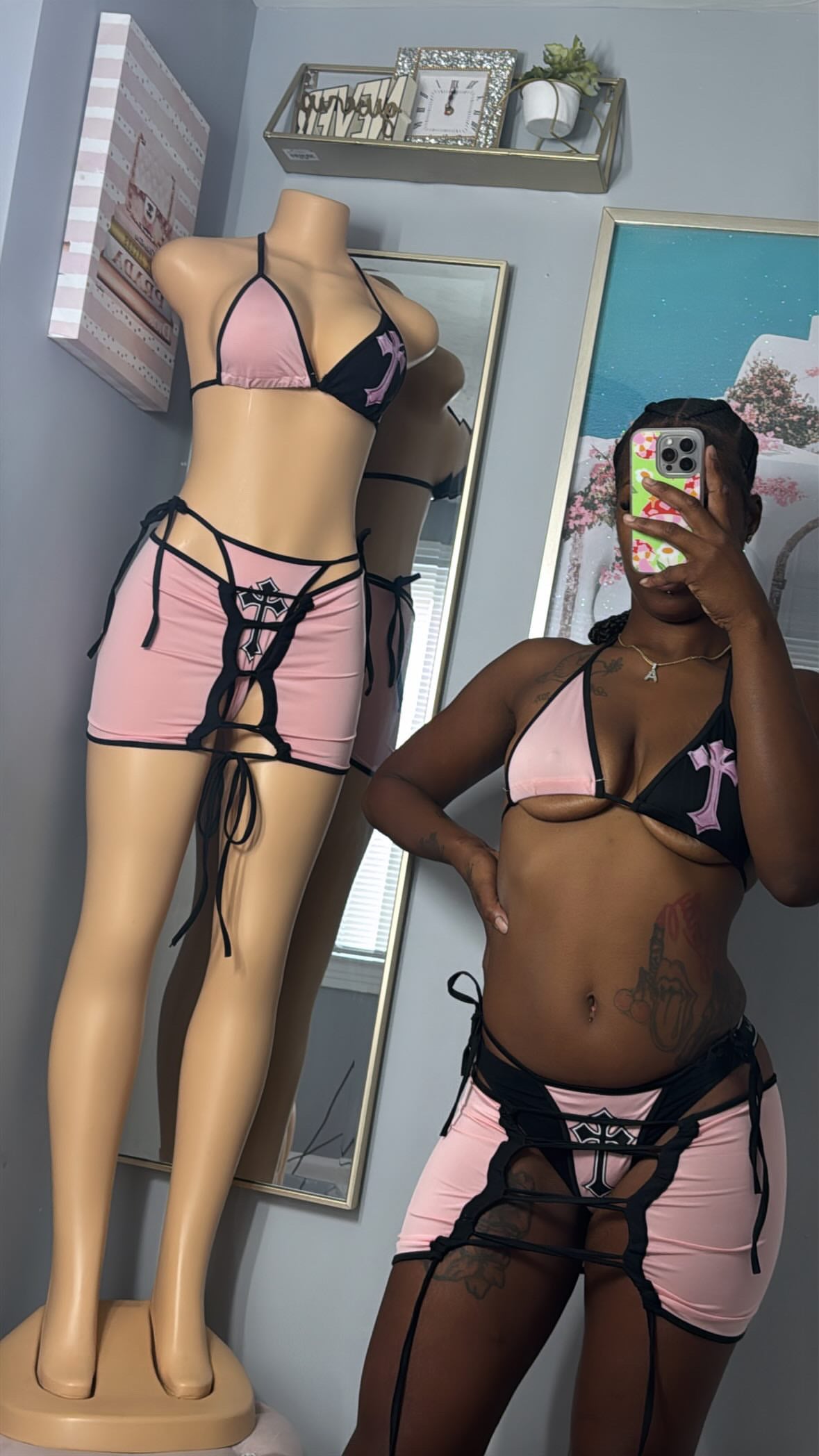 Cross My Heart Bathing Suit Set