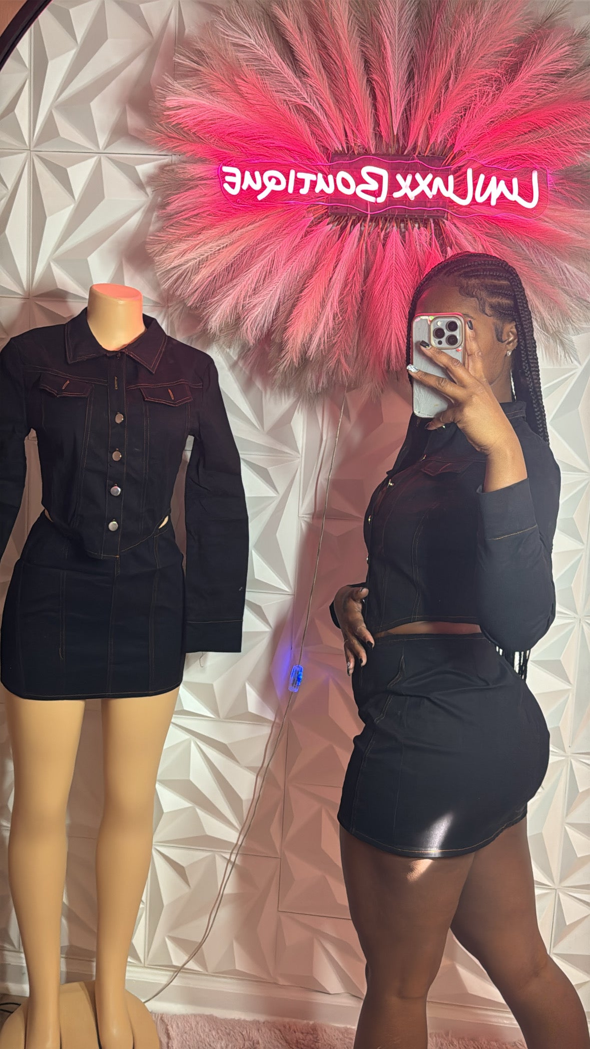 City Chic Two-Piece Skirt Set