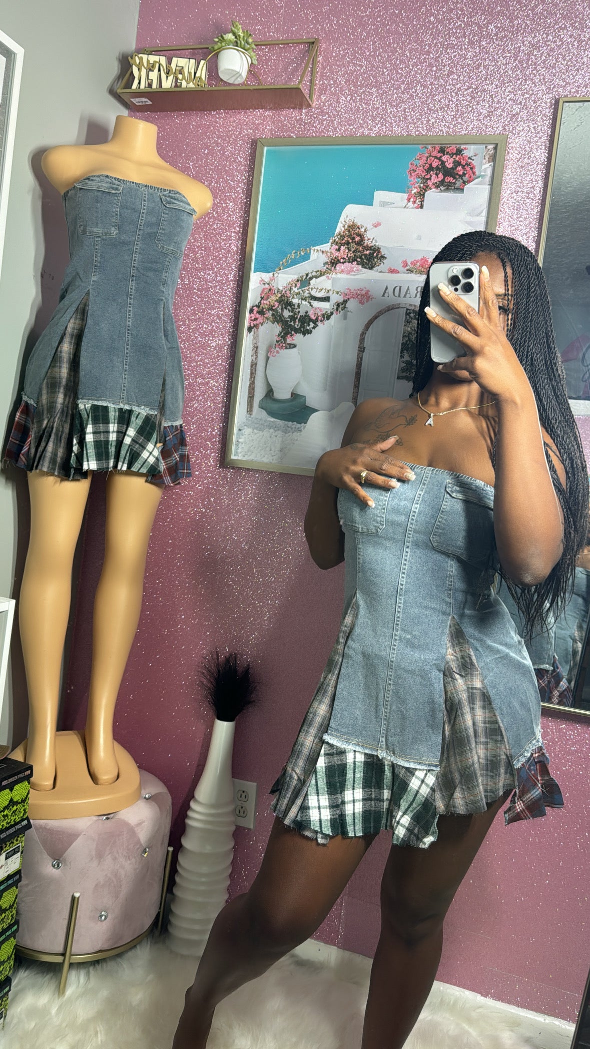 City Chic Denim Dress
