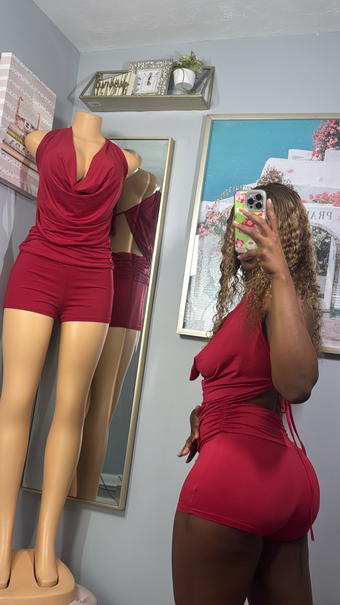 Crimson Drape Set