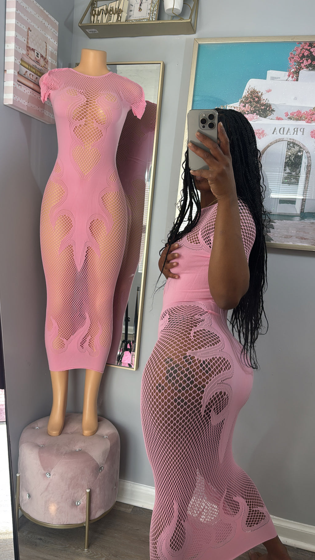 Mesh Maxi Dress