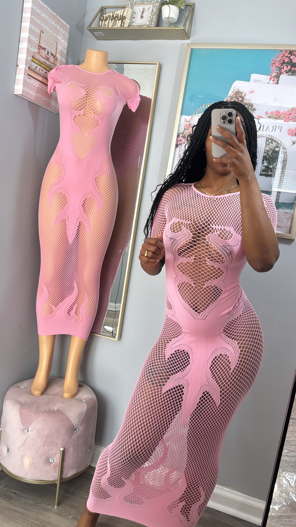 Mesh Maxi Dress