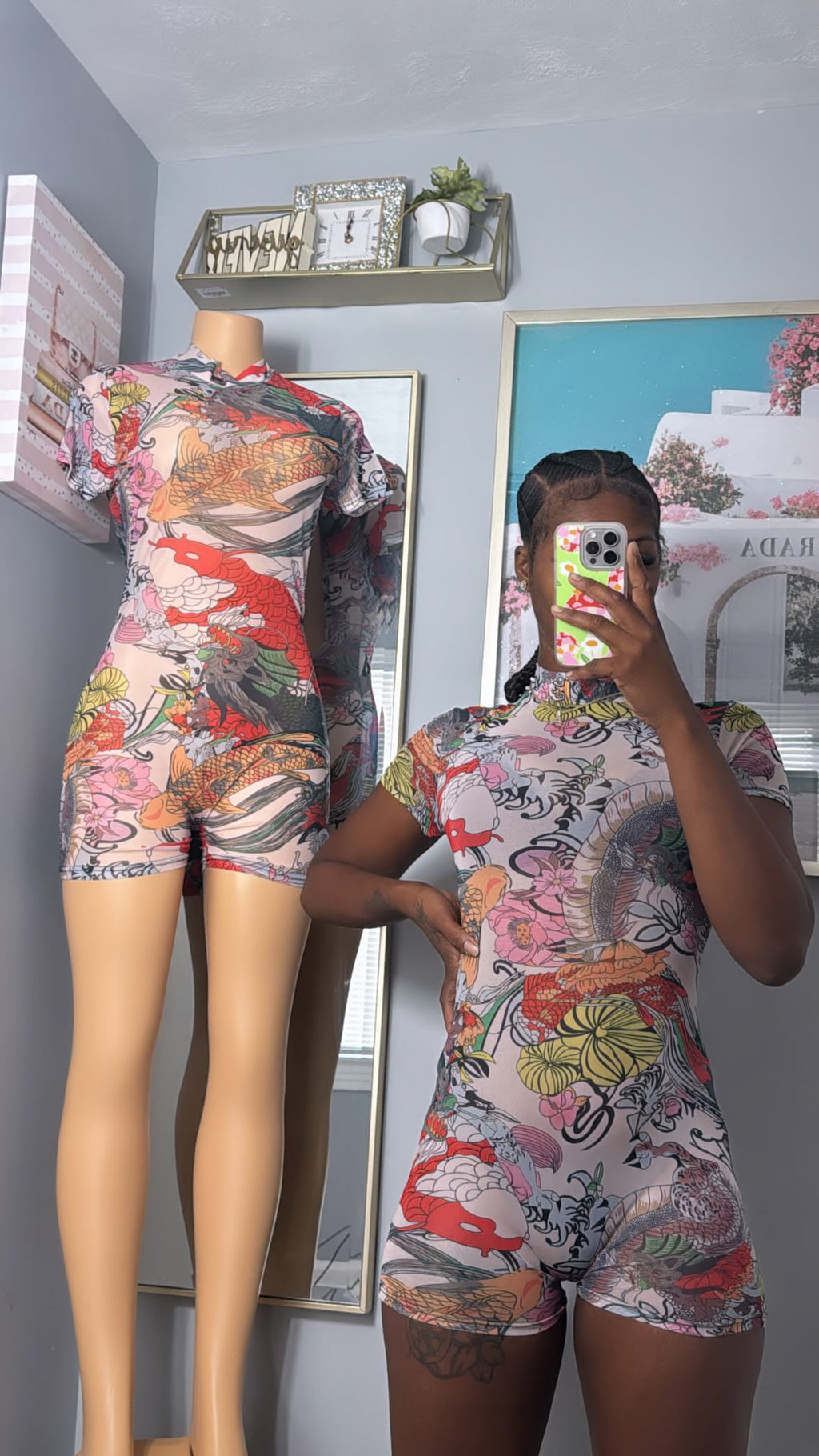 Tattoo Art Mesh Romper