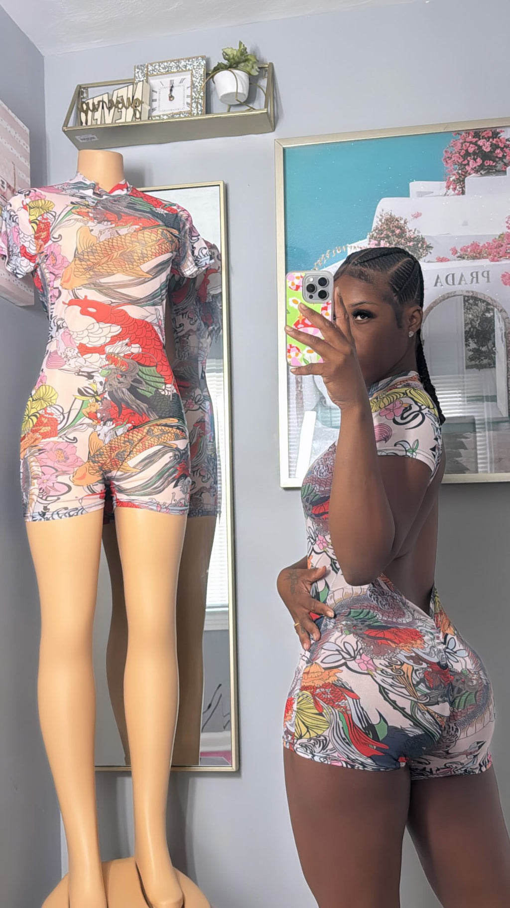 Tattoo Art Mesh Romper