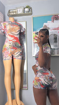 Tattoo Art Mesh Romper